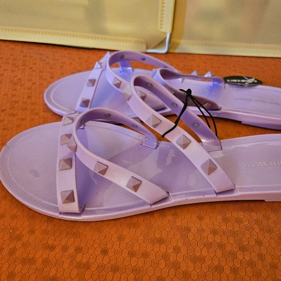 Purple Sandals Size 8 - Picture 1 of 2
